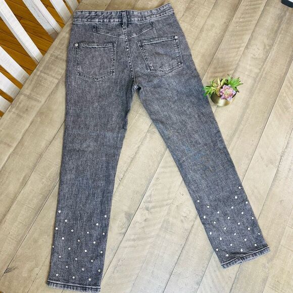 🚨Final Sale Anthropologie Pilcro Studd Ultra High Rise Straight Leg Jeans 27 P - Picture 11 of 12